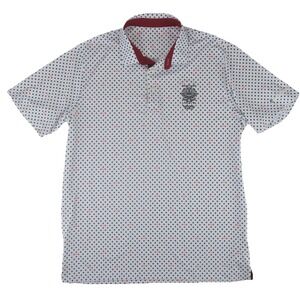 Puma Whistling Straits Golf Polo Shirt Mens Large Star Pattern